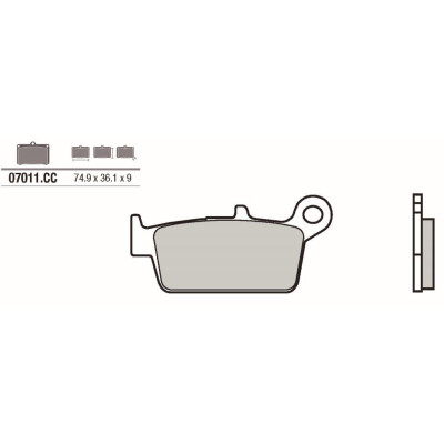 Set pastiglie freno BREMBO 07011BRE