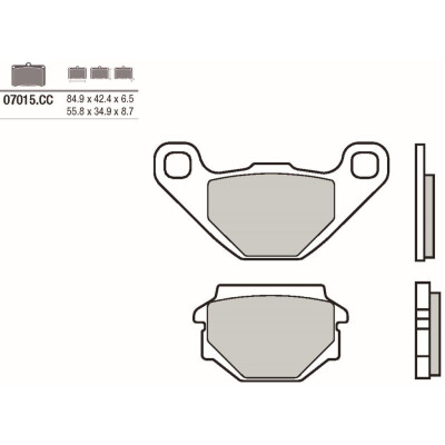 Set pastiglie freno BREMBO 07015BRE