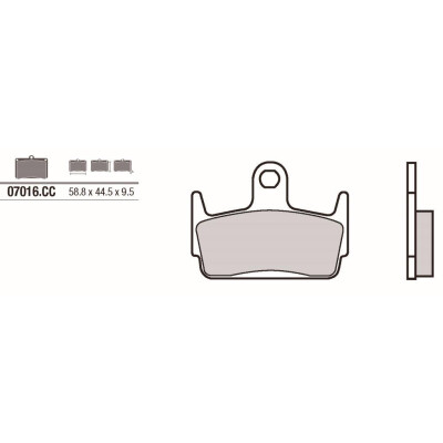 Set pastiglie freno BREMBO 07016BRE