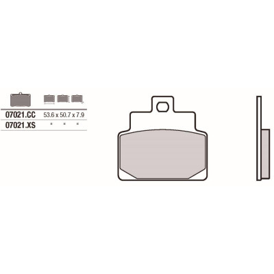 Set pastiglie freno BREMBO 07021BRE