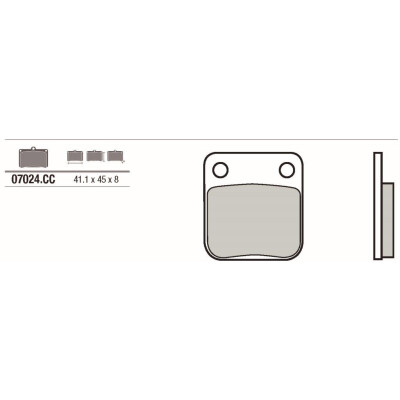 Set pastiglie freno BREMBO 07024BRE