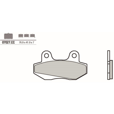 Set pastiglie freno BREMBO 07027BRE