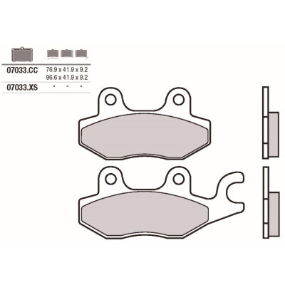 Set pastiglie freno BREMBO 07033BRE