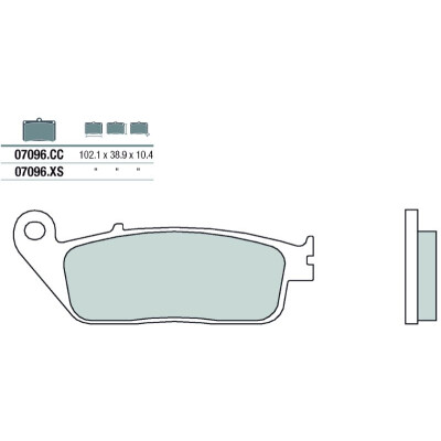 Set pastiglie freno BREMBO 07096BRE