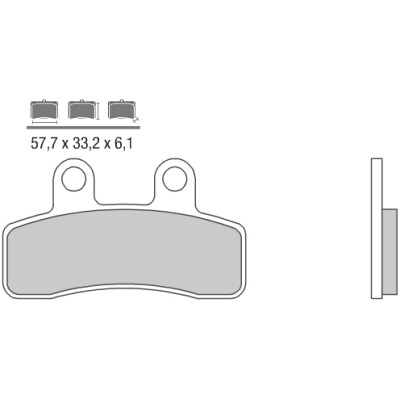 Set pastiglie freno BREMBO 07097BRE