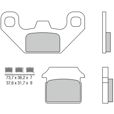 Set pastiglie freno BREMBO 07099BRE