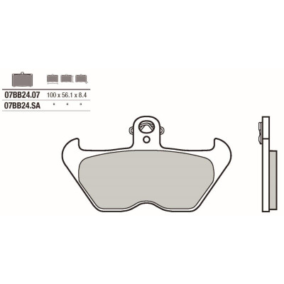 Set pastiglie freno BREMBO 07BB24SABRE