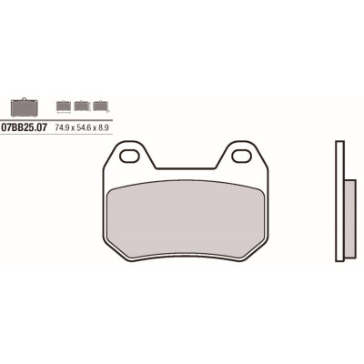Set pastiglie freno BREMBO 07BB2507BRE