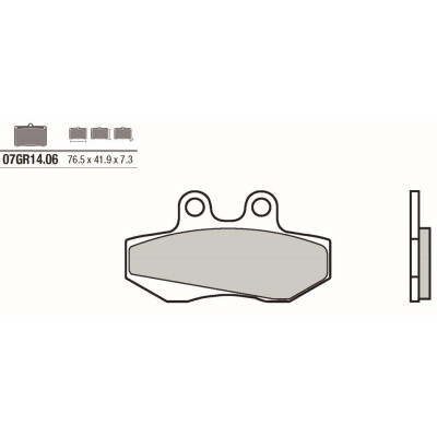 Set pastiglie freno BREMBO 07GR1406BRE