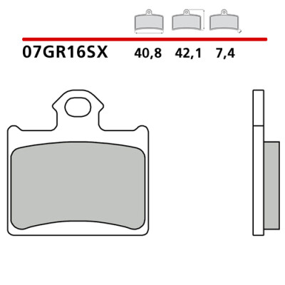 Set pastiglie freno BREMBO 07GR16SXBRE