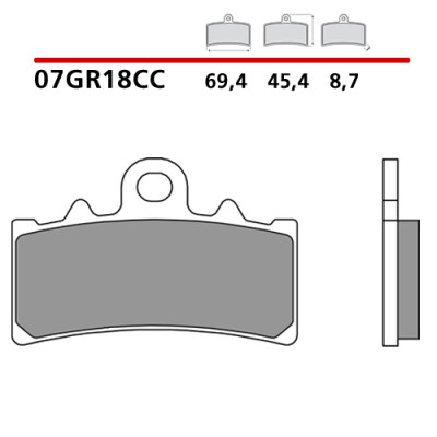 Kit pastiglie freno Brembo