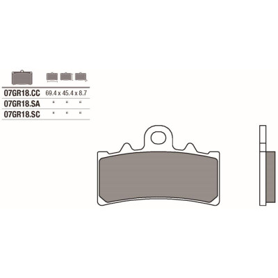 Kit pastiglie freno Brembo