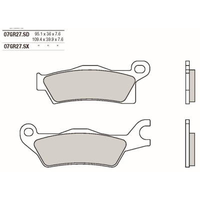 Set pastiglie freno BREMBO 07GR27SXBRE