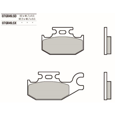 Set pastiglie freno BREMBO 07GR49SXBRE