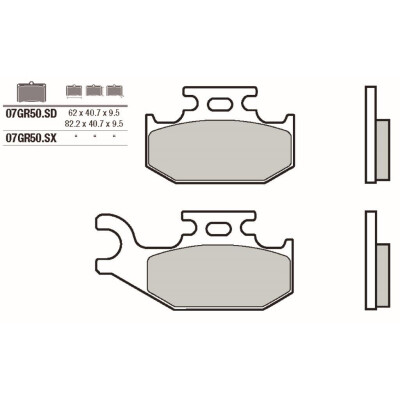 Set pastiglie freno BREMBO 07GR50SDBRE