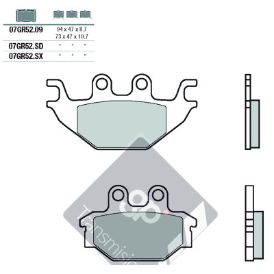 Set pastiglie freno BREMBO 07GR52SDBRE