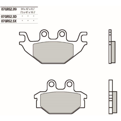 Set pastiglie freno BREMBO 07GR52SXBRE