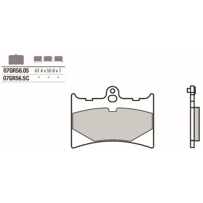 Set pastiglie freno BREMBO 07GR5605BRE