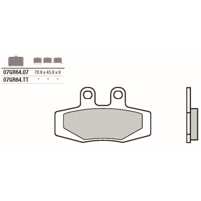 Set pastiglie freno BREMBO 07GR64TTBRE