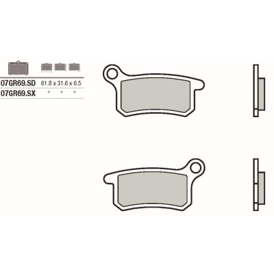 Set pastiglie freno BREMBO 07GR69SDBRE