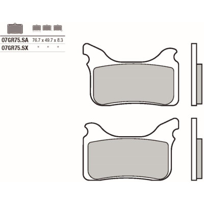 Set pastiglie freno BREMBO 07GR75SXBRE