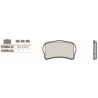 Kit pastiglie freno Brembo