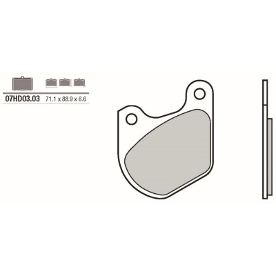 Set pastiglie freno BREMBO 07HD0303BRE
