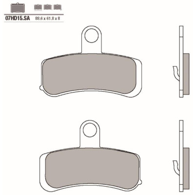 Set pastiglie freno BREMBO 07HD15SABRE