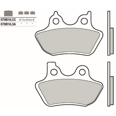 Set pastiglie freno BREMBO 07HD16SABRE