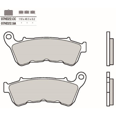 Set pastiglie freno BREMBO 07HD22CCBRE