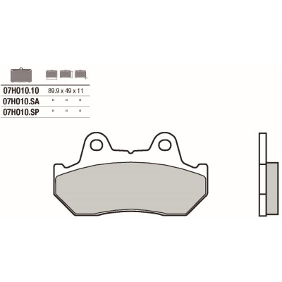 Set pastiglie freno BREMBO 07HO1010BRE