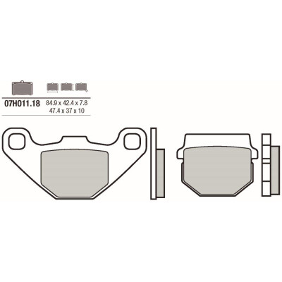 Set pastiglie freno BREMBO 07HO1118BRE
