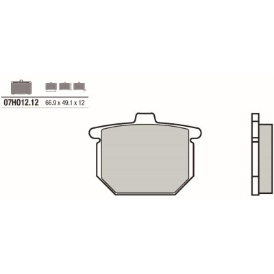 Set pastiglie freno BREMBO 07HO1212BRE