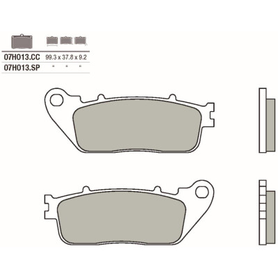 Set pastiglie freno BREMBO 07HO13CCBRE