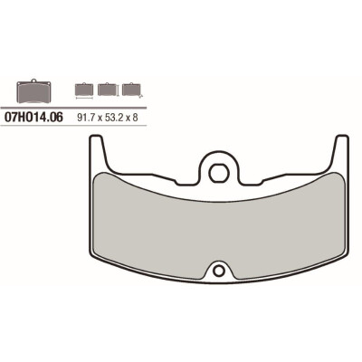 Set pastiglie freno BREMBO 07HO1406BRE