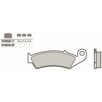 Set pastiglie freno BREMBO 07HO2911BRE