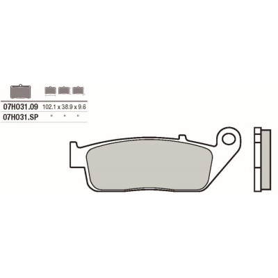 Set pastiglie freno BREMBO 07HO3109BRE