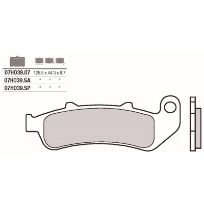 Set pastiglie freno BREMBO 07HO39SABRE