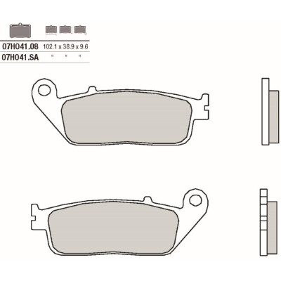 Set pastiglie freno BREMBO 07HO41SABRE