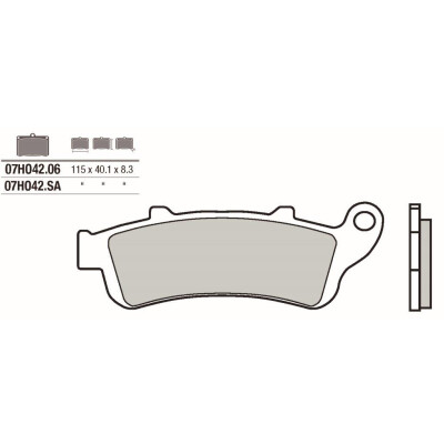 Set pastiglie freno BREMBO 07HO42LABRE