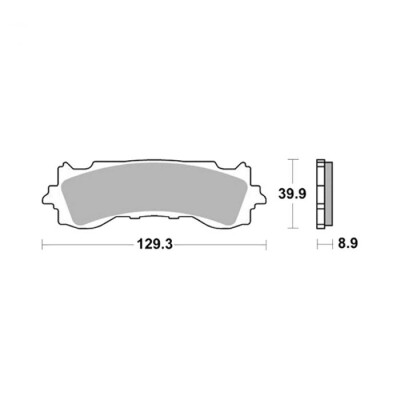 Set pastiglie freno BREMBO 07HO65SABRE