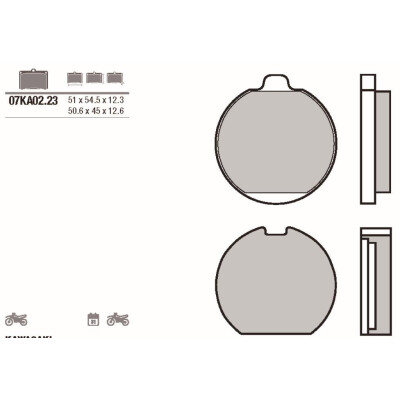 Kit pastiglie freno Brembo