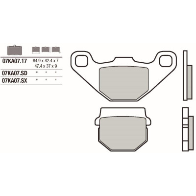Kit pastiglie freno Brembo