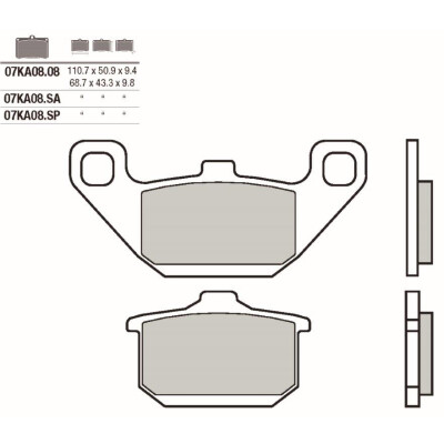Kit pastiglie freno Brembo