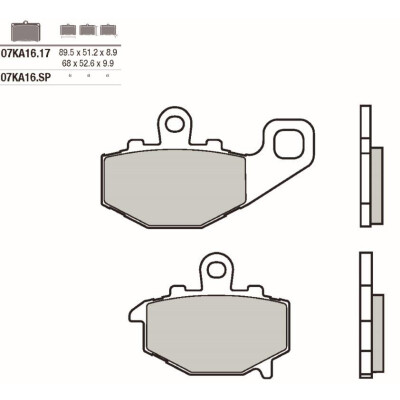 Set pastiglie freno BREMBO 07KA1617BRE