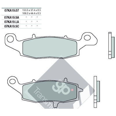Set pastiglie freno BREMBO 07KA19LABRE