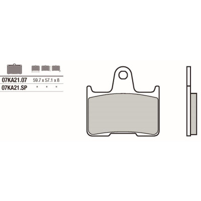 Set pastiglie freno BREMBO 07KA2107BRE