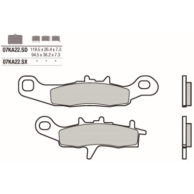 Kit pastiglie freno Brembo