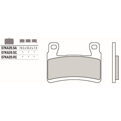 Set pastiglie freno BREMBO 07KA29RCBRE