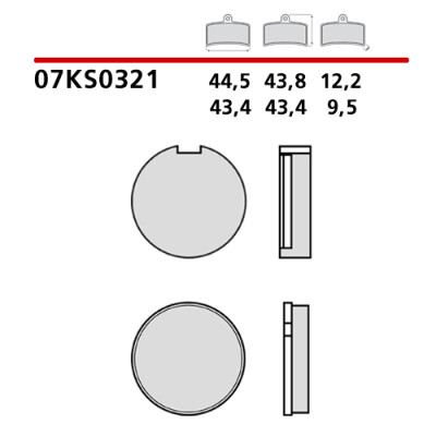 Kit pastiglie freno Brembo